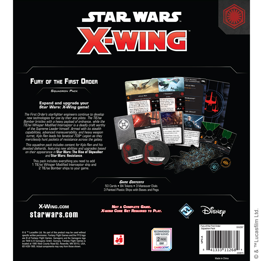 Star Wars : X-Wing Second Edition - Fury of the First Order Squadron Pack